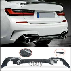 Carbon Fiber Look Rear Diffuser For BMW 3Series G20 G28 Saloon G21 M Performance