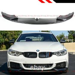 Carbon Fiber Performance Style Bumper Lip Splitter For 14-19 BMW F32 F36 M Sport