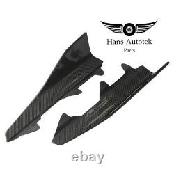 Carbon Fiber Side Skirt Winglets M-performance Style For Bmw M2 F87 2016-2018