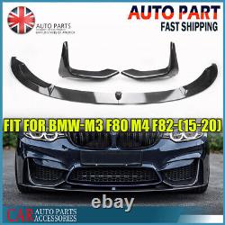 Carbon Fiber Style Front Bumper Splitter Lip For Bmw F80 F82 M3 M4 M Performance