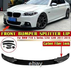 Carbon LooK FOR BMW 5 SERIES F10 M SPORT FRONT SPLITTER PERFORMANCE LIP SPOILER