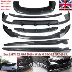Carbon Look Bodykit For Bmw X5 G05 Aero Front Splitter Rear Diffuser Side Skirts