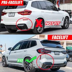 Carbon Look For Bmw X3 G01 X3m Look M Performance Rear Bumper Diffuser Lip 2021+