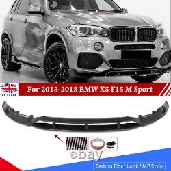 Carbon Look M Performance Front Splitter Spoiler For 2013-18 BMW X5 F15 M Sport