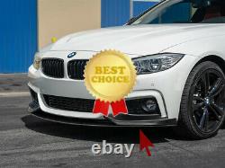 Carbon Look Performance Front Bumper Lip Splitter For Bmw 4 Series F32 F33 F36