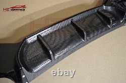 Carbon Look Performance Rear Diffuser For 2015 2018 Bmw 1 Series F20 F21 LCI