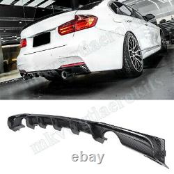 Carbon Look Performance Rear Diffuser For BMW 3 Series F30 F31 M Sport 2012-2018