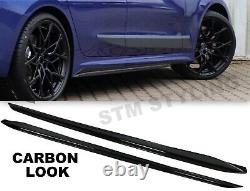 Carbon Look Performance Side Skirts Extension Blades For Bmw 3 Series G20