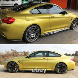 Carbon Look Rocker Panel Side Skirts Extension For BMW M3 F80 F82 M4 Performance