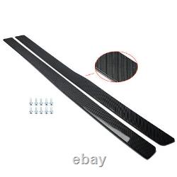 Carbon Look Rocker Panel Side Skirts Extension For BMW M3 F80 F82 M4 Performance