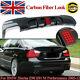 Carbon Painted Rear Diffuser With Led Light For Bmw 3series E90 E91 M-tech 2005-12