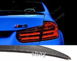 Carbon Patent Rear Spoiler Performance Style for BMW F30 Facelift M Package Look