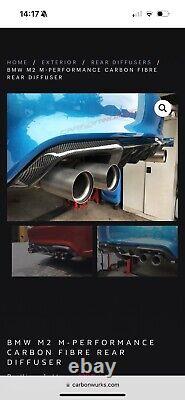 Carbonwurks Rear Diffuser BMW M2 (N55 OG) M-Performance Carbon Fibre RRP£450