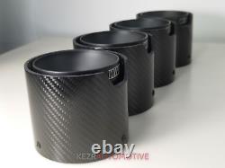 Ceramic Matte Black Bmw M Performance Carbon Fibre Exhaust Tips X4 G80 G82 M3 M4