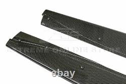 Extended Style CARBON FIBER Side Skirts For 14-18 BMW M3 F80 M Performance
