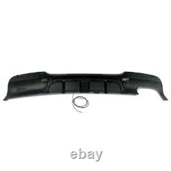 FOR BMW 3SERIES E90 E91 325i 330i M PERFORMANCE REAR DIFFUSER With LED CARBON LOOK