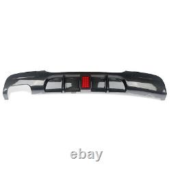 FOR BMW 3SERIES E90 E91 M SPORT REAR DIFFUSER VALANCE WithLed Brake CARBON LOOK