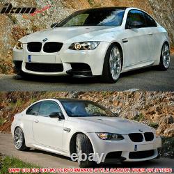 Fits 08-13 BMW E90 E92 E93 M3 Performance Style Front Lip Splitters Carbon Fiber