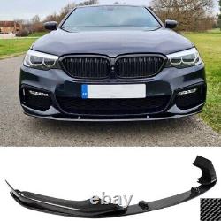 Fits BMW 5 Series G30 Front Splitter Lip Spoiler M Performance Style Carbon Look