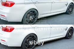 For 14-18 BMW F80 M3 Performance Style CARBON FIBER Side Skirts Panel Extension