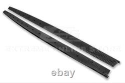 For 14-18 BMW F80 M3 Performance Style CARBON FIBER Side Skirts Panel Extension