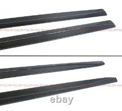 For 14-19 BMW F32 F33 F36 4 Series Carbon Fiber Side Skirt Extension Splitter