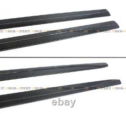 For 14-2020 BMW F32 F33 F36 4 Series Carbon Fiber Side Skirt Extension Splitter