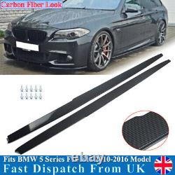 For 2010-2016 Bmw 5 Series F10 F11 M Performance Side Skirts Carbon Fiber Look