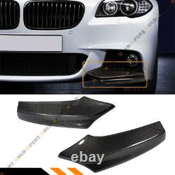 For 2011-16 BMW F10 5 Series 535i 528i Carbon Fiber Splitters For M Sport Bumper