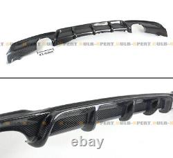 For 2012-18 Bmw F30 Carbon Fiber M Style Rear Bumper Diffuser + Corner Extension