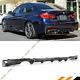 For 2012-18 Bmw F30 Carbon Fiber Mp Style Dual Exhaust Tips Rear Bumper Diffuser