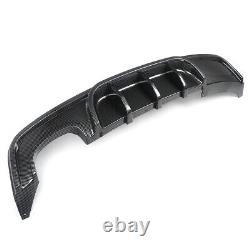 For BMW 1 Series E82 Coupe Rear Bumper Diffuser Twin M Performance Carbon Look