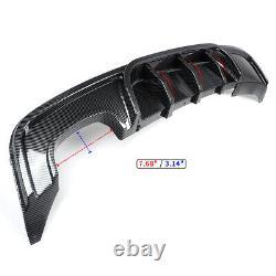 For BMW 1 Series E82 Coupe Rear Bumper Diffuser Twin M Performance Carbon Look