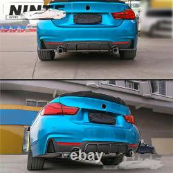 For BMW 2014-20 4 Series F32 F33 F36 M Performance Rear Diffuser Lip CARBON LOOK