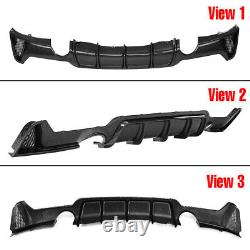 For BMW 4 F32 F33 F36 M Performance Rear Bumper Diffuser Dual Exhaust Carbon UK