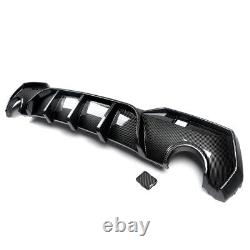 For BMW 4 Series G22 G23 M Performance Style Rear Diffuser Carbon Fiber Look 20+