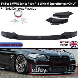 For BMW 5 Series F10 F11 M Sport Performance Front Splitter Spoiler Lip Diffuser