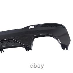 For BMW 5 Series G30 G31 Rear Bumper Diffuser Spoiler M Performance Carbon Look