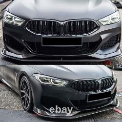 For BMW 8 Series G14 G15 G16 2018-21 Carbon Style Front Bumper Splitter Spoiler