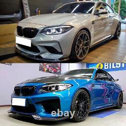 For BMW F22 2 Series F87 M2 Carbon Fibre Look Side Skirt M Performance Style 16+