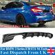 For Bmw F30 F31 335i M Performance Rear Bumper Diffuser Twin Exhaust Carbon Look