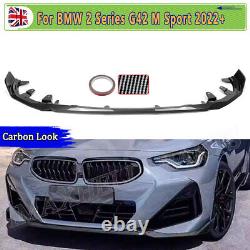 For BMW G42 Front Splitter Spoiler Lip M Sport Performance Style Carbon Look UK