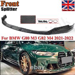 For BMW G80 M3 G82 G83 M4 V Style Carbon Fibre Look Front Splitter Lip 2021-2022