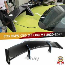 For BMW G80 M3 G82 M4 Carbon Fiber Look Rear Trunk Boot Spoiler Wing MP Style UK