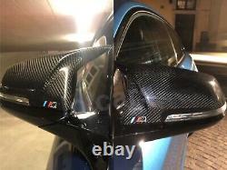 For BMW M2 F87 Carbon Fiber M Performance M Mark Wing Mirror Covers Pair OEM-Fit