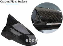 For BMW M2 F87 Carbon Fiber M Performance Wing Mirror Covers Caps Pair OEM-Fit