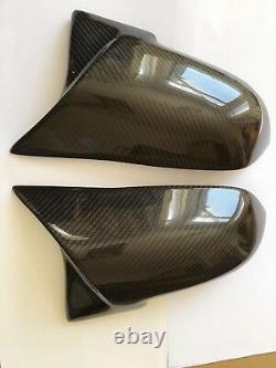 For BMW M2 F87 Carbon Fiber M Performance Wing Mirror Covers Caps Pair OEM-Fit