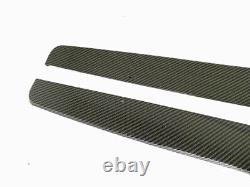 For Bmw 1 Series F20 F21 2012-19 M Performance Side Skirt Extension Blade Carbon