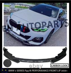 For Bmw 2 Series F44 M Performance Front Splitter Lip Carbon Look 2020+