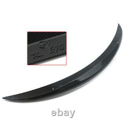 For Bmw 3 Series E90 M Performance Style Rear Trunk Boot Spoiler Lip Carbon Look